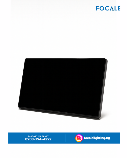 FL-S7.5 GLASS BLACK Double Blank Plate