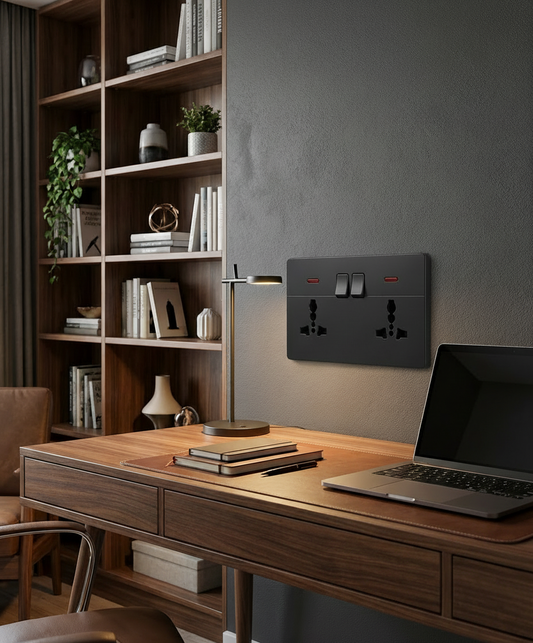 FL-D1-D5 DOUBLE 3 PIN SOCKET B