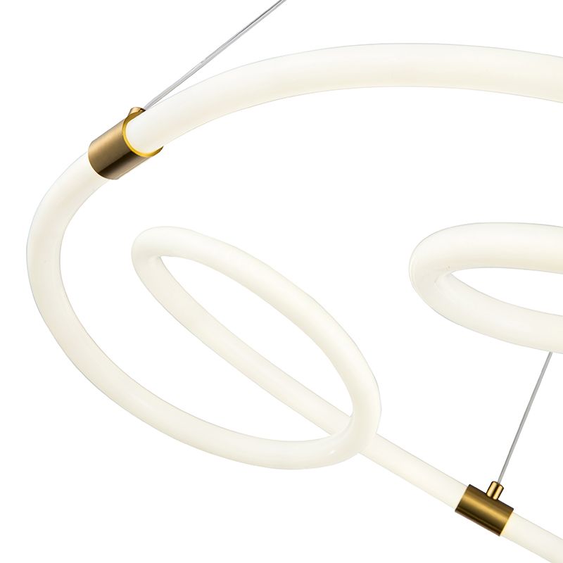 Amorphous-shaped LED ceiling-mounted light Electroplated Copper