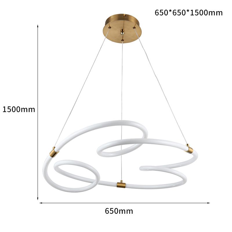 Amorphous-shaped LED ceiling-mounted light Electroplated Copper