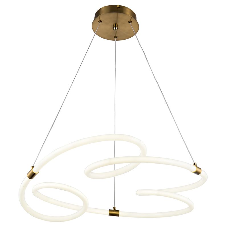 Amorphous-shaped LED ceiling-mounted light Electroplated Copper