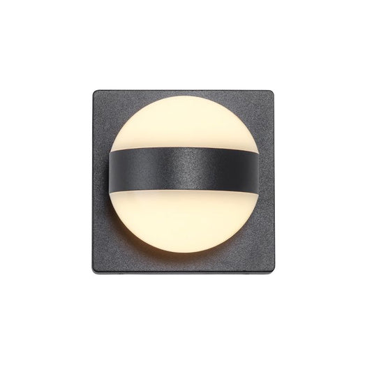 Ball Boundary LED Wall Sconce Grey