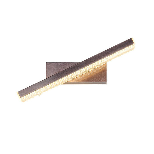 Contemporary LED Mirror Wall Light Sandy Coffee