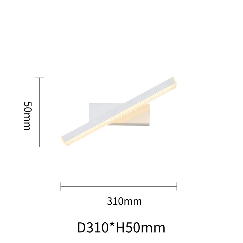 Contemporary LED Mirror Wall Light Sandy White