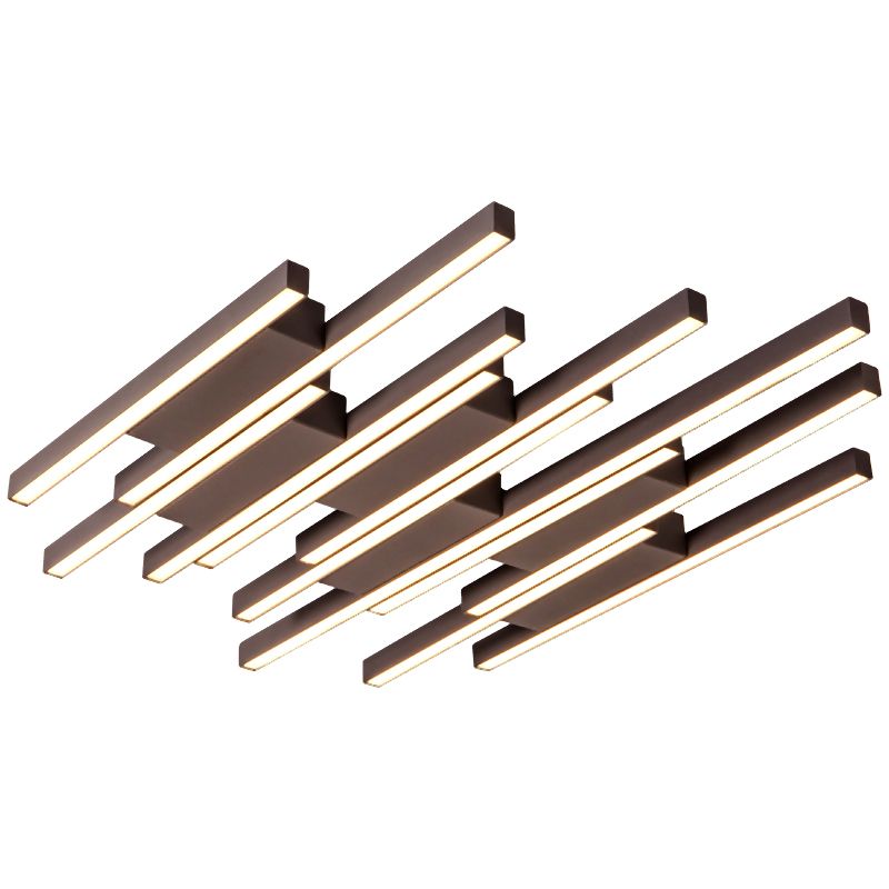 Criss-Crossed Ceiling Mounted Light