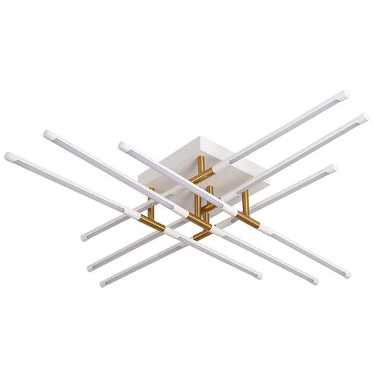 Crossed LED Stripe Ceiling-mounted Sconce