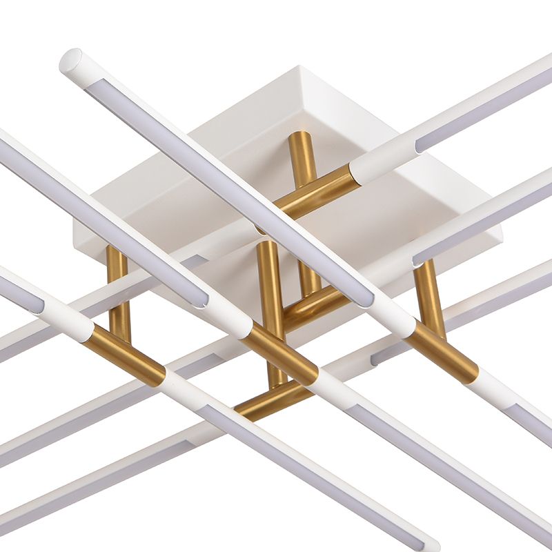 Round LED Ceiling-mounted Sconce WH+BK/WW+WH