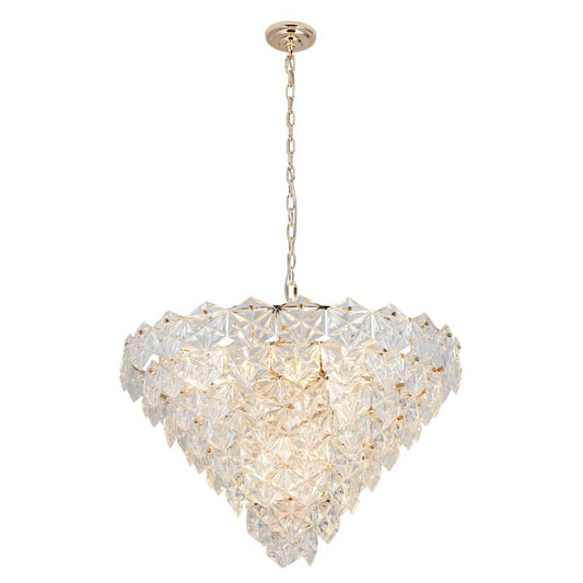 Crystal Cone Chandelier Light