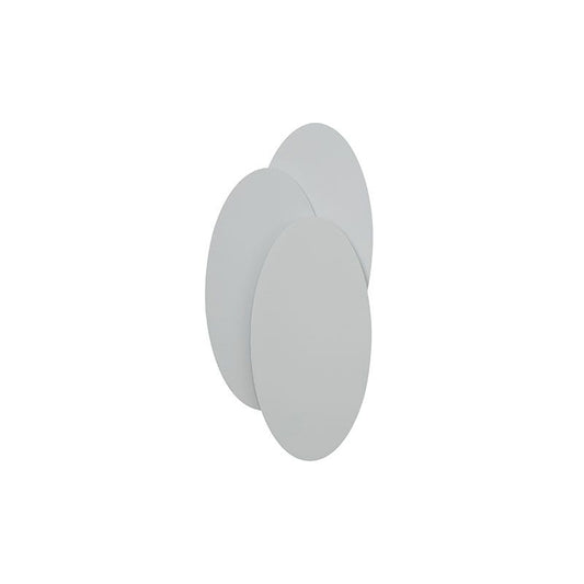 Disc-shaped LED wall sconce Sandy White