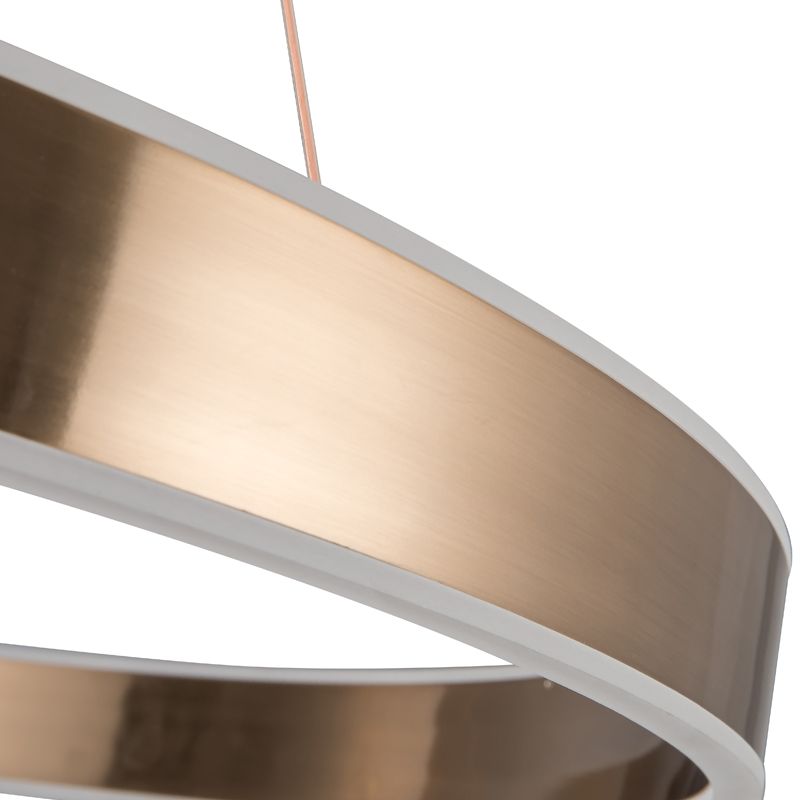 Double Half-Halo Pendant Light Gold
