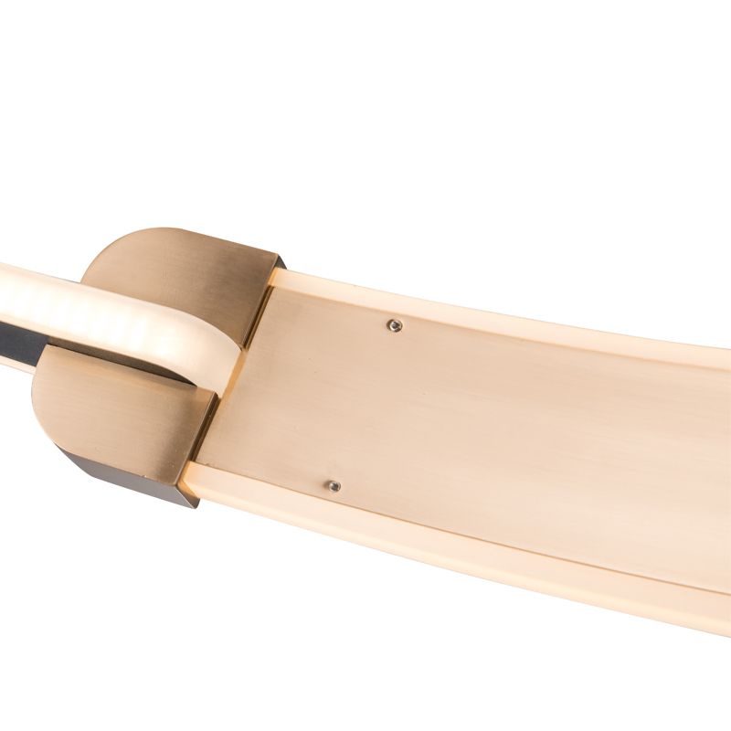 Double Half-Halo Pendant Light Gold
