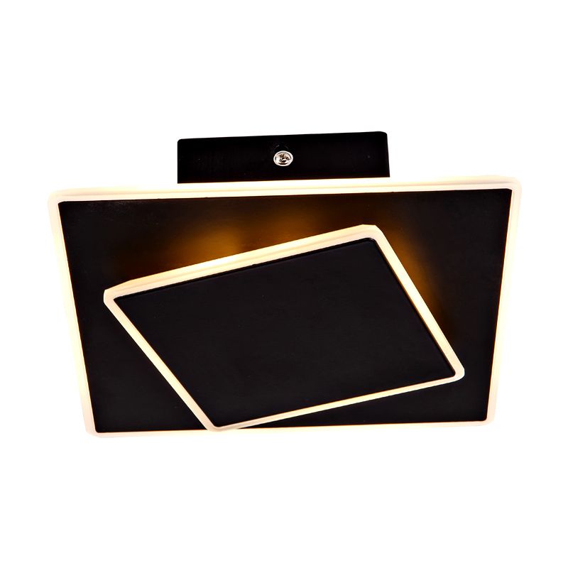 Double Square Ceiling-mounted Lamp