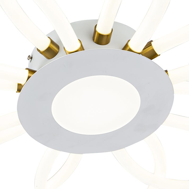 flower-shaped LED ceiling-mounted light Sandy White