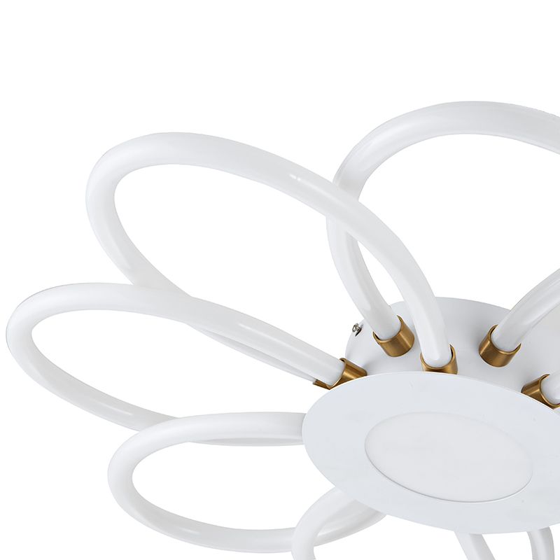 flower-shaped LED ceiling-mounted light Sandy White