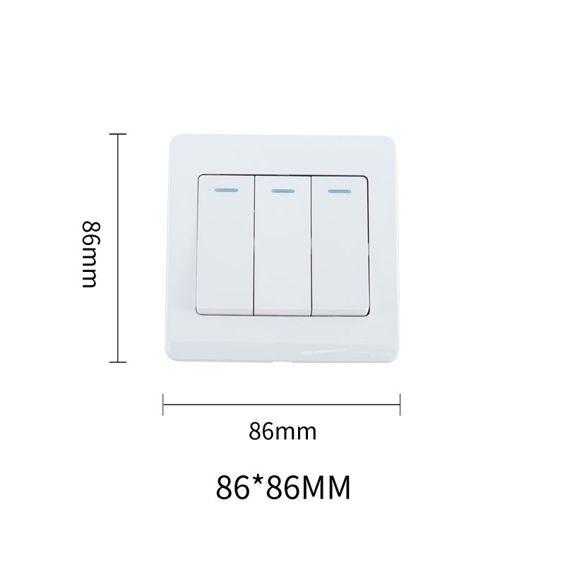 Focale B50 Three Gang Switch White FOCALE (100 PIECES IN A CARTON)