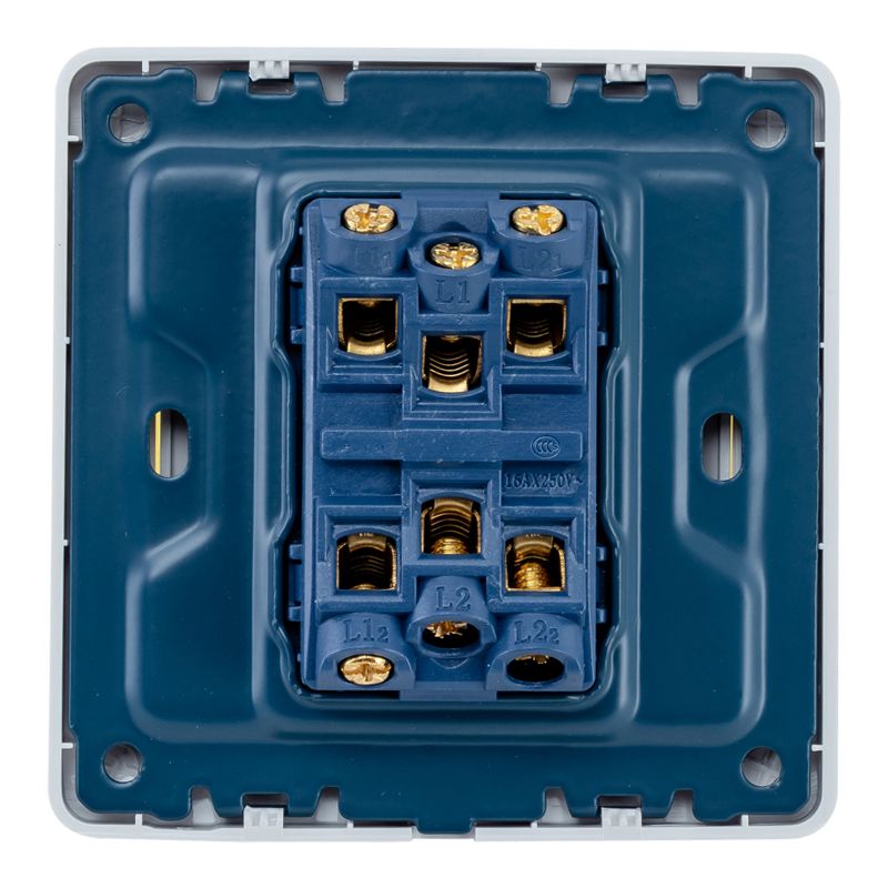 Focale B50 Two Gang Switch White FOCALE (100 PIECES IN A CARTON)