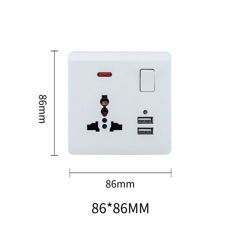 Focale B50 Universal USB Single Socket White FOCALE (100 PIECES IN A CARTON)
