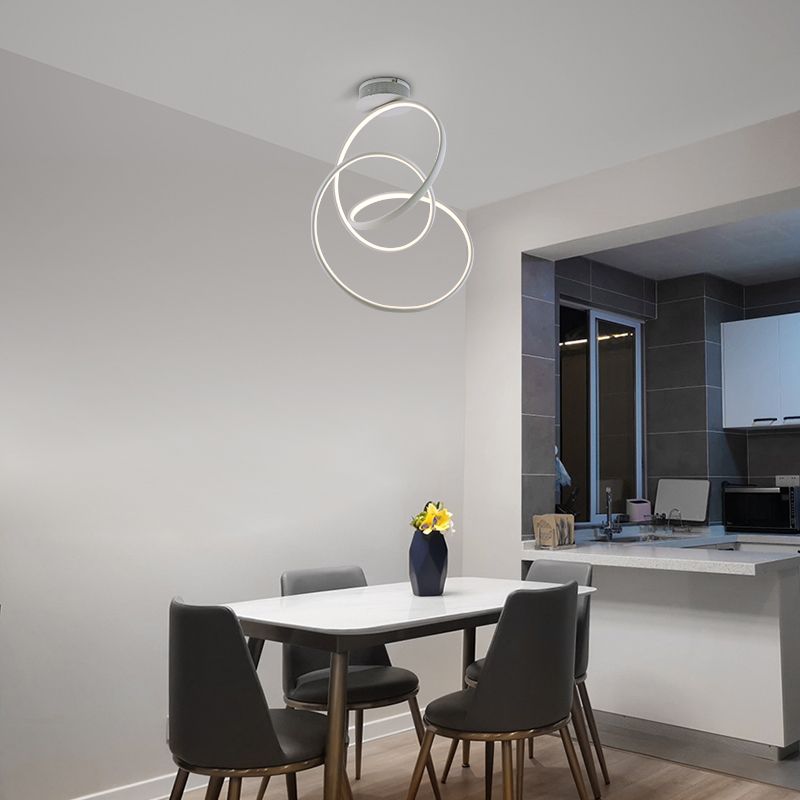 Focale Smart Curved Ceiling-mounted Lamp