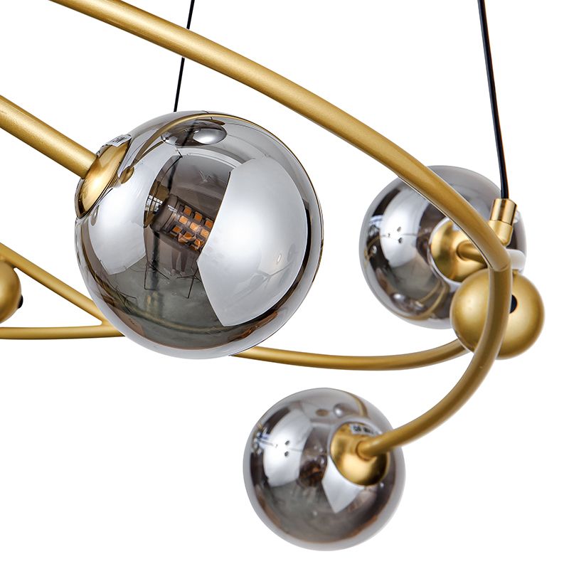 Gold Bubble Wreath Design Chandelier