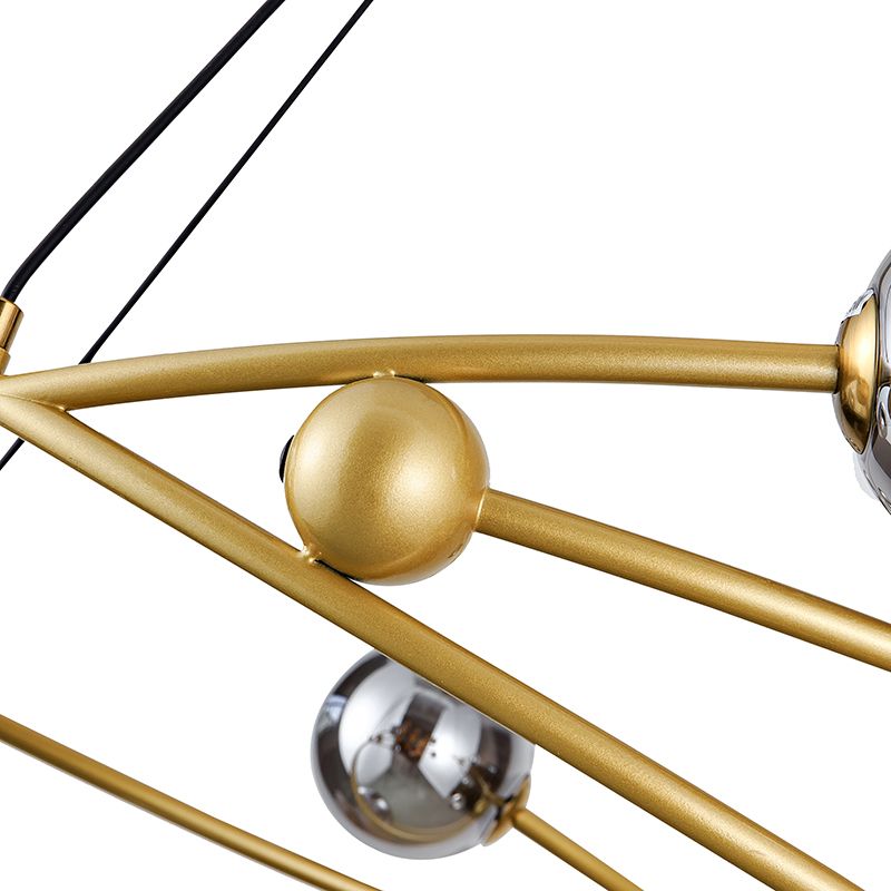 Gold Bubble Wreath Design Chandelier