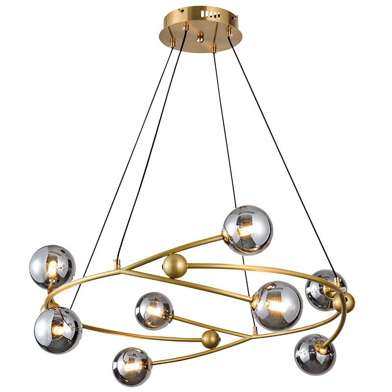 Gold Bubble Wreath Design Chandelier