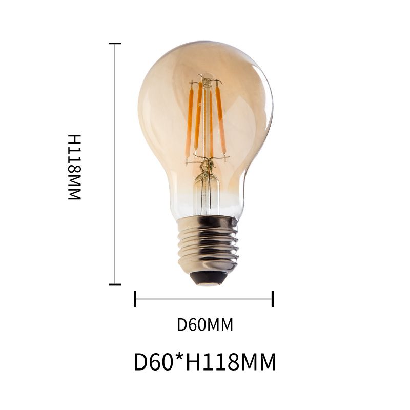 Vintage Edison LED Filament Bulb - HF A60 Bulb