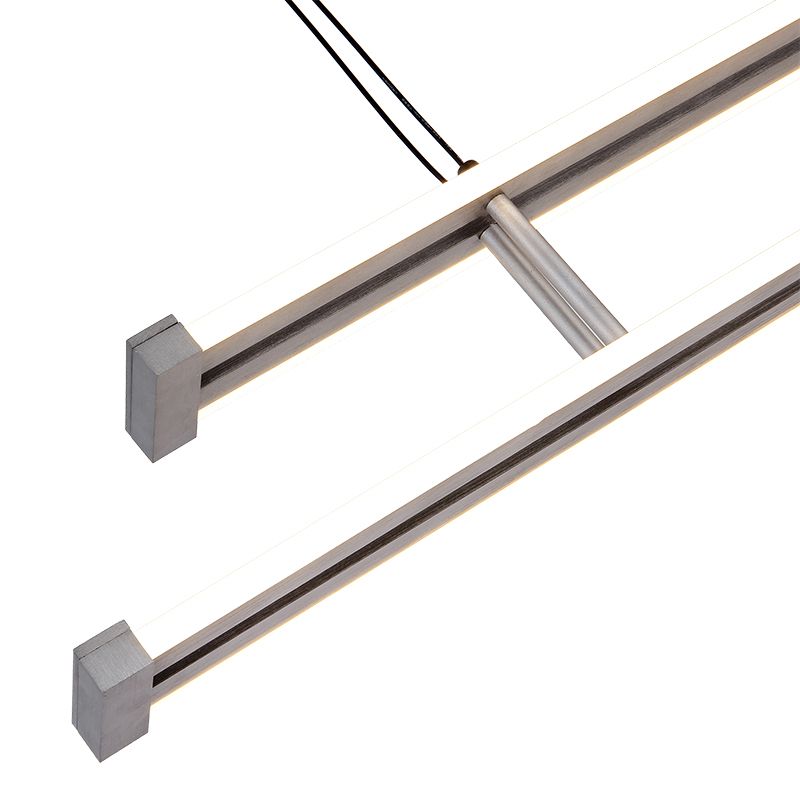 Linear-shaped LED Pendant light Aluminum Oxidized Grey with Electroplated Copper