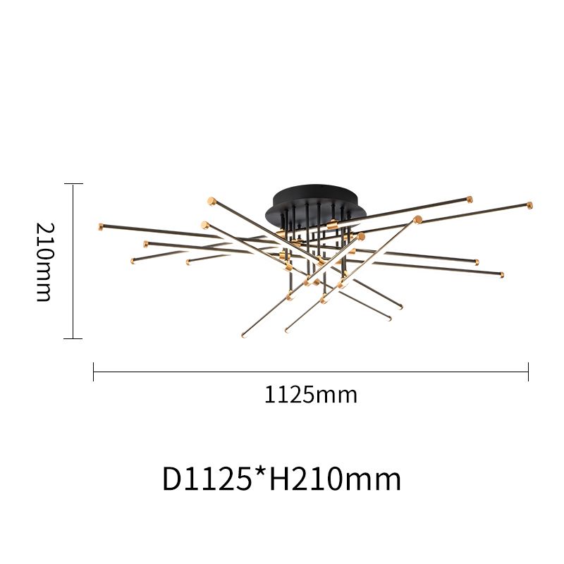 Lustre Luxury Style Ceiling-mounted Lamp Gold