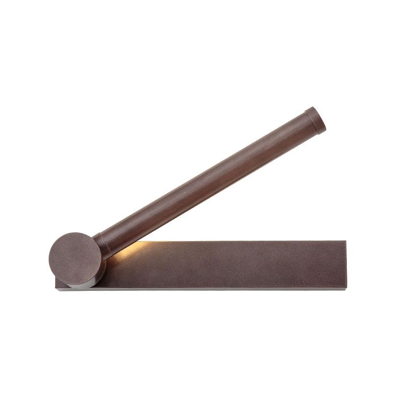 Modern LED Wall Lantern 180° Rotatable Sandy Coffee