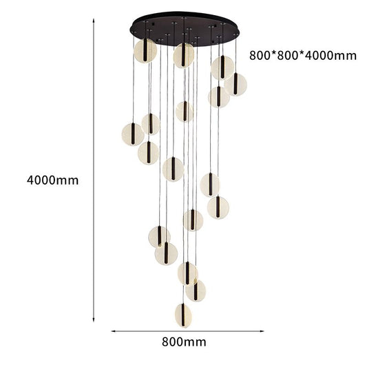 Nordic Minimalist Staircase Chandelier