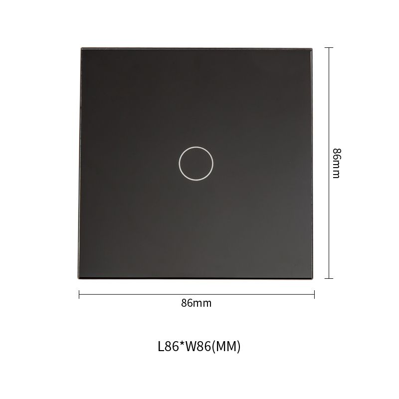 One Gang Touch Switch Socket (BE1G2W-BK ) Black