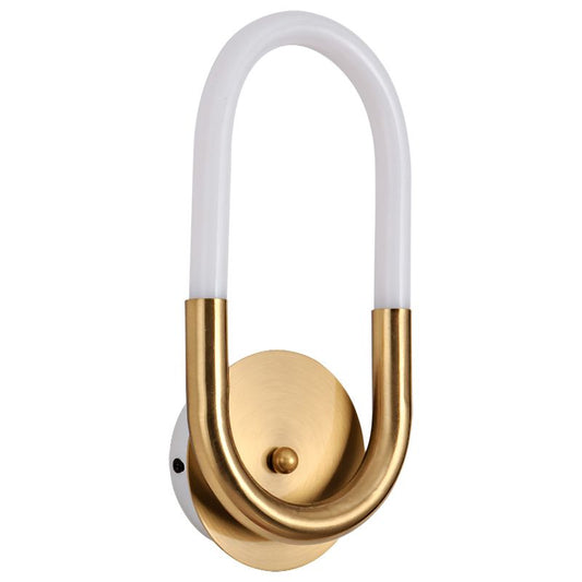 Oval LED wall light 90° Degrees Rotatable Sandy Coffee