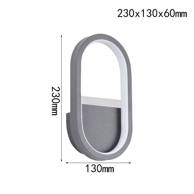 Oval Lens Style LED Wall Lamp