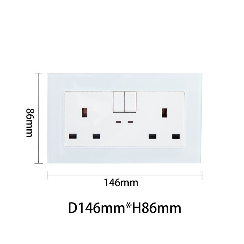Precise BE Double Socket White