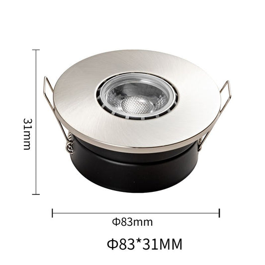 Precise Circular COB Recessed Light (PL-QY-TD801) 5W Silver