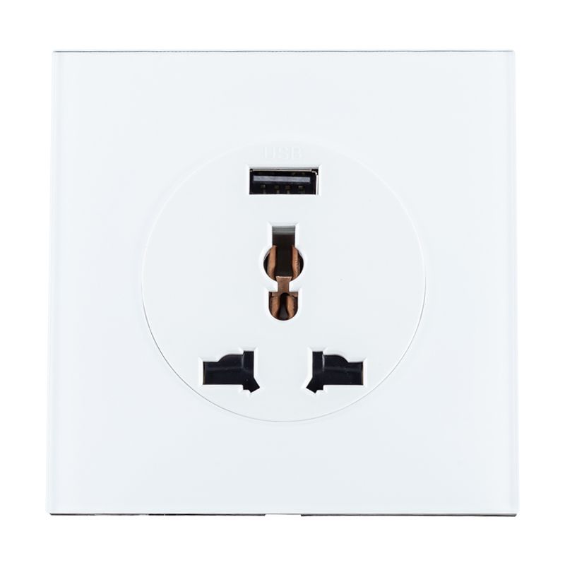 Precise L88 Universal Single USB Socket White