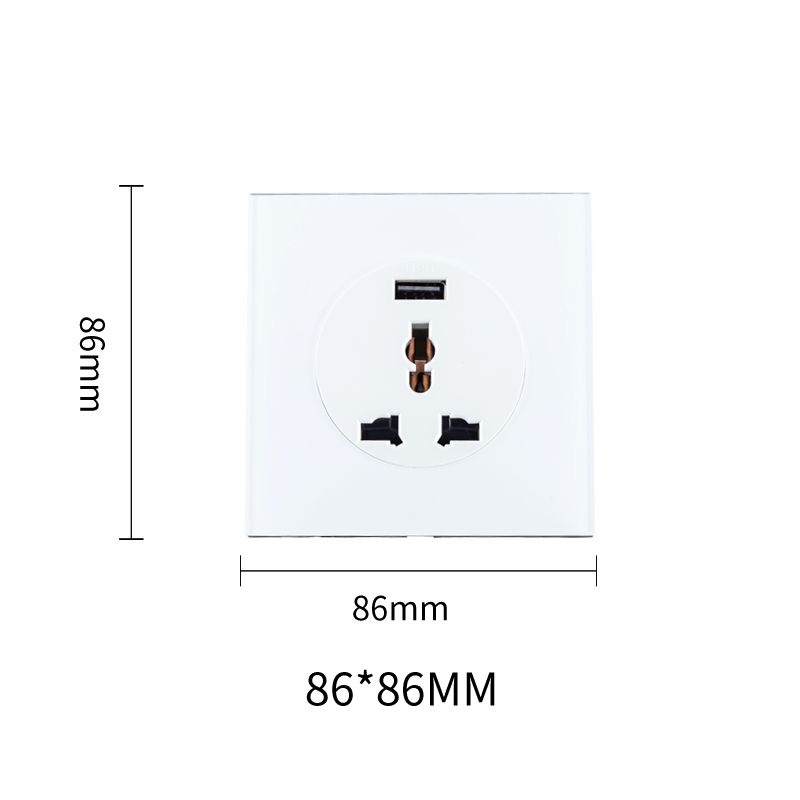 Precise L88 Universal Single USB Socket White