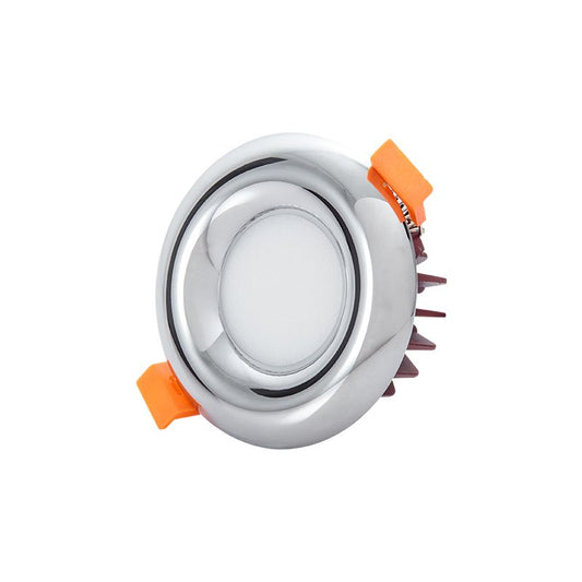 Chrome Round Recessed Spotlight (PL-QY-TD801 9W MW/WH)