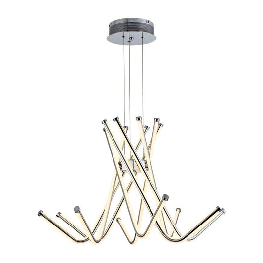 Precise Sickle Flush Pendant Light