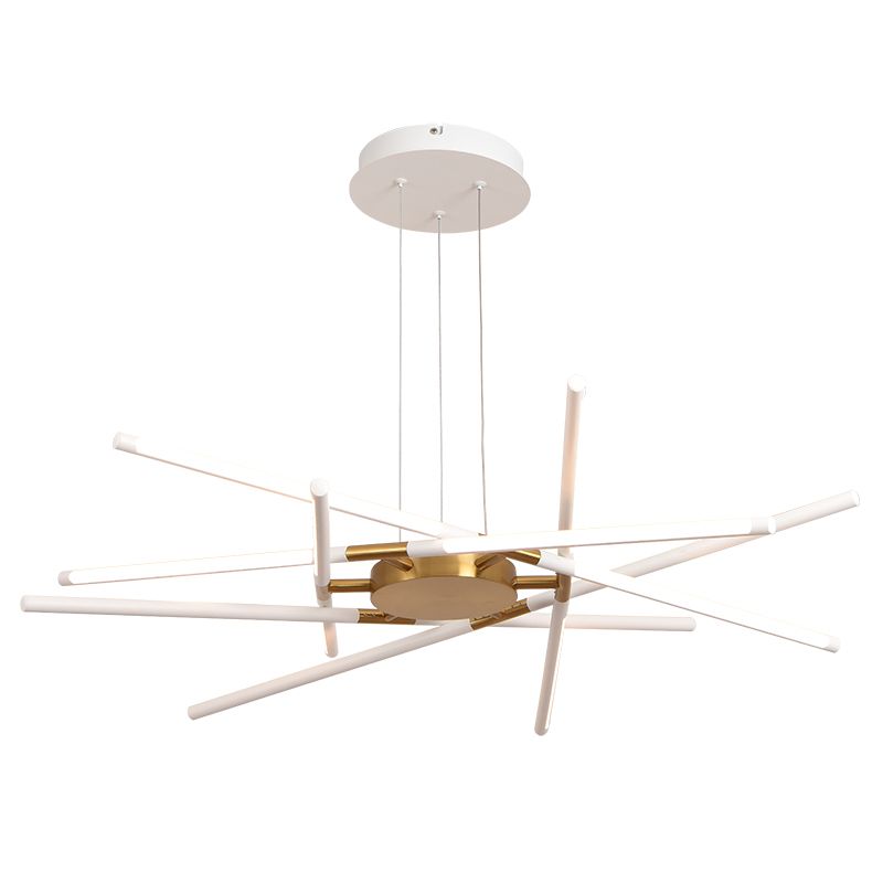 Fish Bone LED Pendant Light Black