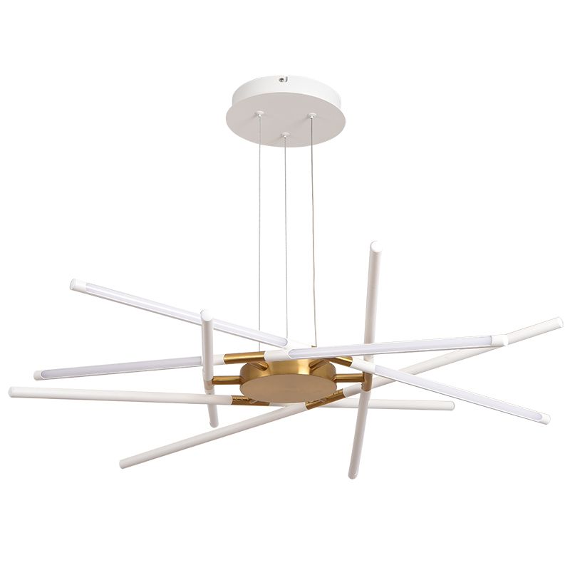 Fish Bone LED Pendant Light Black