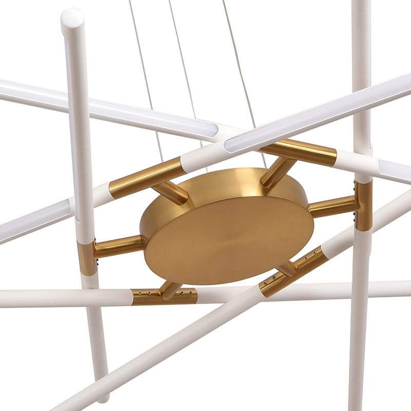 Fish Bone LED Pendant Light Black