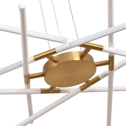 Fish Bone LED Pendant Light Black