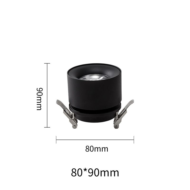 Professional LED Recessed Downlight - Precise Surface Mounted Light (PL-LS-S174) Black