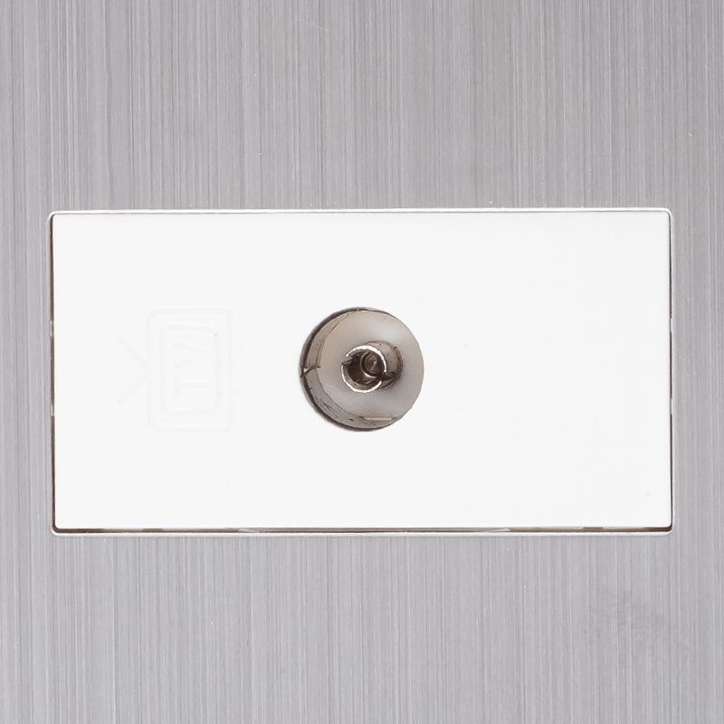Precise W86 TV Socket Silver