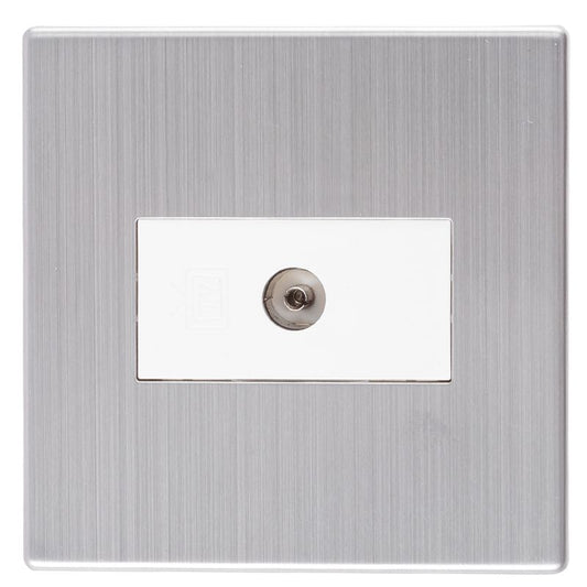 Precise W86 TV Socket Silver