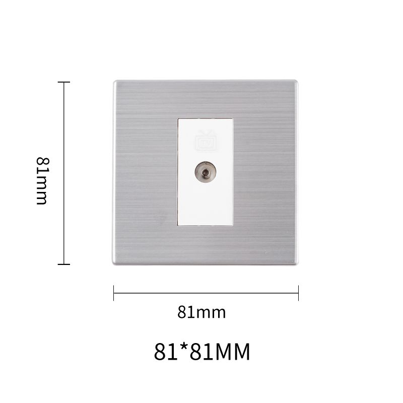 Precise W86 TV Socket Silver
