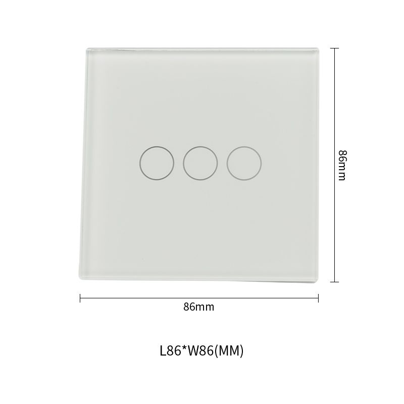 Precise YBE Three Gang Switch White