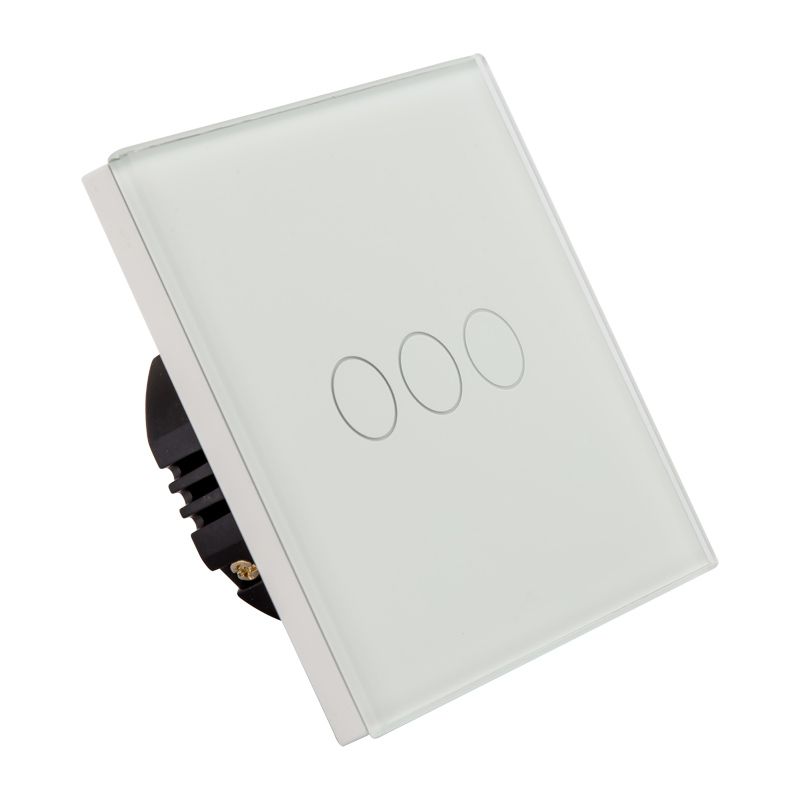Precise YBE Three Gang Switch White