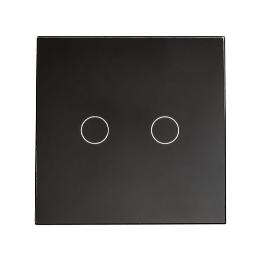 Precise YBE Two Gang Switch Black